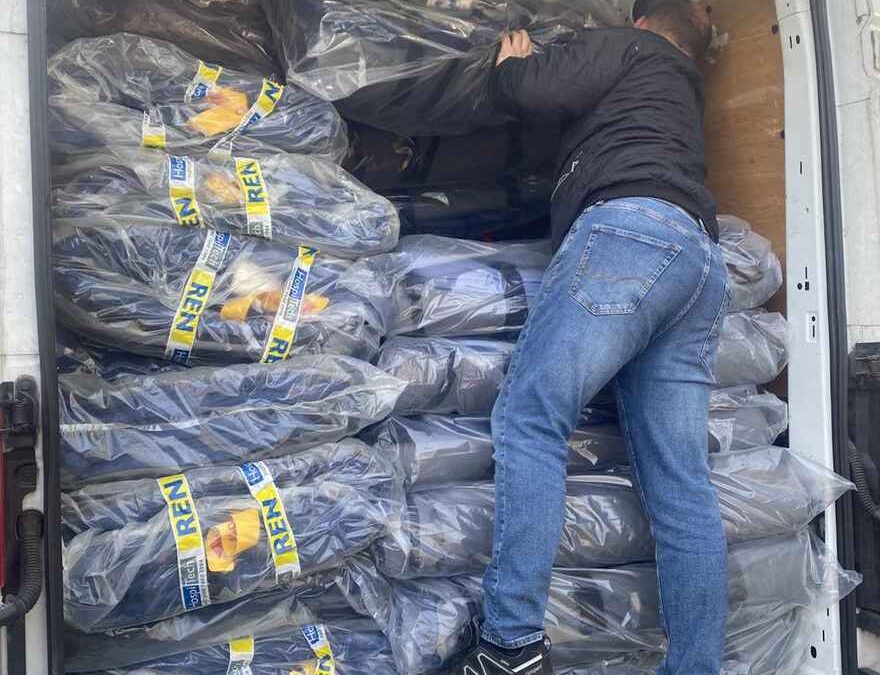 Tryksårsmadrasser: Virkelig flot donation til Ukraine